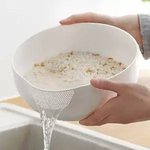 ( )쌀 과일 야채 세척 배수 채반 샐러드 다용도 믹싱볼