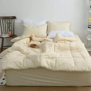 베딩 사계절 침구 베이지 순면 순면이불패드세트 샤이니 Q 이불패드세트