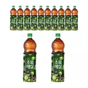 초록매실 제로 1.5L, 12개