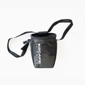 이스케이프 클라이밍 블랙 / 블랙 초크 백 | 세련되고 내구성이 뛰어난 암벽 등반 초크 백 | 넓고 가벼우며 안전한 잠금 및 브러시 홀더 | 볼더링, 스포츠, 헬스장 클라이밍에 완벽합니다