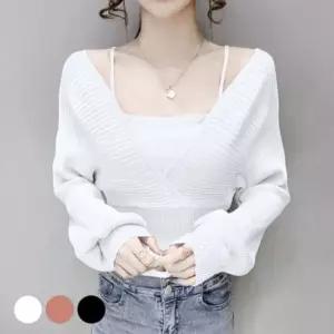 스퀘어 인기 랩스타일 나시 일체형 감성 퍼프 소매 긴 여자블라우스 예쁜블라우스