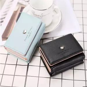 컴팩트한 사이즈 볼록하트 포인트 여성 데일리 반지갑 yKO9+8DMH