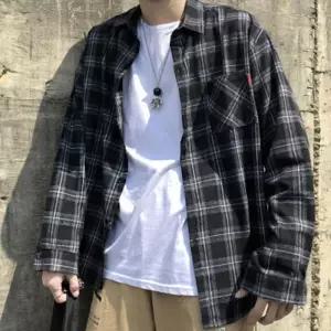 셔츠 남자 여름 남자노 남방셔츠 패턴 데일리 베이지 외출 카라 캐주얼 7부 체크 남방