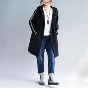 여성 맨투맨 기모 롱 후드집업 박스핏 포근 데일리 빅사이즈 간절기