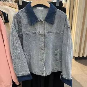 [밀스튜디오] HC06 배색 오버핏 청자켓 LR9JKS105LBO_P405792500