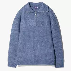 [STCO] 세이브존04 반집업 솔리드 니트 1KT24463S_P371390060