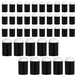 클래식 씰리 40개 핑거 도버, 스펀지 잉크 카드 페인팅용 작은 페이스 페인팅 스펀지, 드로잉 DIY 공예 핸드메이드, 페인트 프로젝트 제작용 블랙 초크