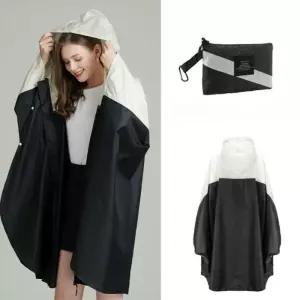 케이프형 레인코트 비옷 라이더 방수 우의 공용 남녀