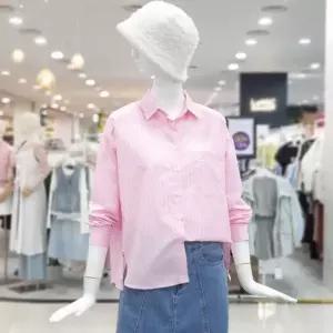 [ab.f.z]abfz sh06 옆트임 언발 스트라이프 롱셔츠 SLBNZ5B32G_P389846302