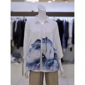 [트리아나]소고디자인 세이브존07 여성 프린트 린넨 셔츠 AJ2BA14 AJ2BA14PRFREE_P343648175