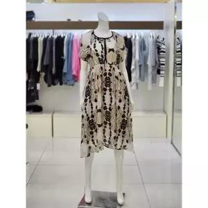 [트리아나] 여성 빅 플라워 포인트 여름 반팔 롱 원피스 AJ2PA50_P342455694