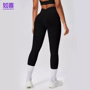 여사친 팬츠 바지 피트니스 스포츠 하이웨스트 힙업 요가 주름 심리스 실루엣 스키니 9부 SPO마켓1