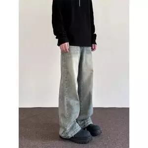 남자 바지 청 빈티지 데일리 배기핏 워싱 와이드 긴 SPO마켓1