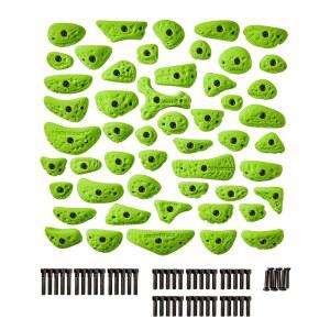 이스케이프 클라이밍 스타터 팩 | 초보자를 위해 설계된 51개의 프리미엄 플라스틱 암벽 등반 홀더 | 다양한 크기의 저그, 크림프, 핀치 포함