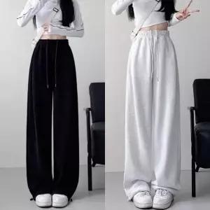 빅사이즈 기모 편안한 여성용 팬츠 밴딩 바지 트레이닝