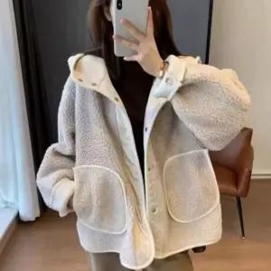 여성 윈터 후리스 자켓 보아퍼 점퍼 후드
