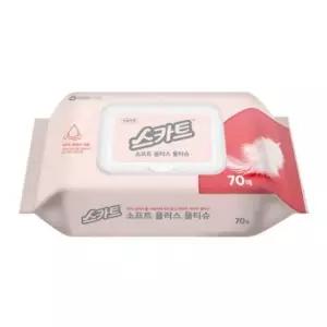 [에이치플러스몰] 유한킴벌리 스카트 물티슈 캡형 70매 2개
