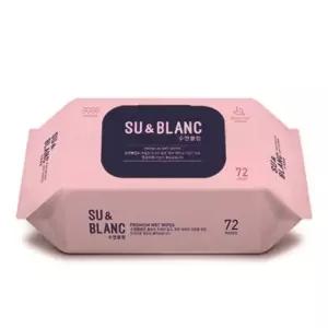 [에이치플러스몰] 수앤블랑 물티슈 캡형 72매 박스 10개입