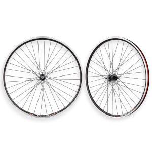 사이클링딜 로드 바이크 자전거 700C 이중벽 합금 휠셋 - 6/7/8단 스레드온 프리휠과 호환 볼트온 액슬 앞뒤