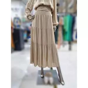 [제시뉴욕] 세이브존04 팸피무늬 주름 롱스커트 DE85SP6410SP_P403901636