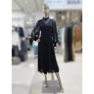 [제시뉴욕] 세이브존04 시스루 벌룬소매 주름 원피스 DD85KA5890KA_P405751364