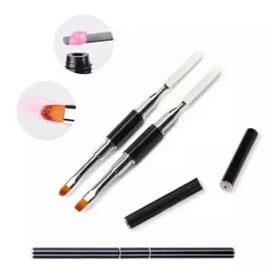 네일아트 스파츌라 겸용 듀얼 브러쉬 2종