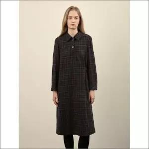 [올리비아로렌] HC04 체크 카라 롱 원피스 VOBOA4W9251_P404691883