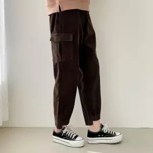 여자 조거 FW 고무줄 건빵 코튼 골덴팬츠 하렘핏 바지_3