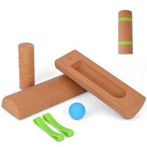 크래프트스파이어 코크 밸런스 보드, 발목 안정 트레이너 및 발 강화기, 고유 수용, 이동성 물리 용 텍스처 내추럴 워블 성인 노인용 트레이너, 홈 헬스장 낙상 예방 교육