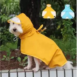 강아지 우비 레인코트 판초 비옷 바람막이 산책 XL