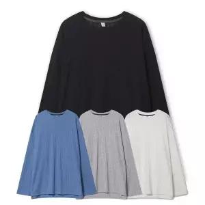 [리빌모아]남자 가을 라운드 옆트임 긴팔 니트티셔츠 AC KN Q010_P417716385