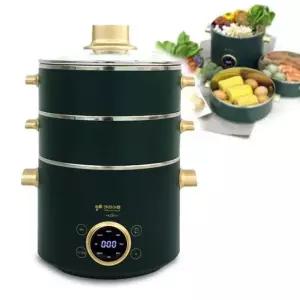 키친아트2534 멀티 전기쿠커 전기찜기 3단분리세척