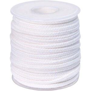 양초 QPZ 200피트 땋은 윅 100% 면 21PY, 1 3/4인치 다이아, 파라핀 왁스 대두 밀랍 제작용, 200개 PCS 유지 탭 메탈 14mm 별도 판매