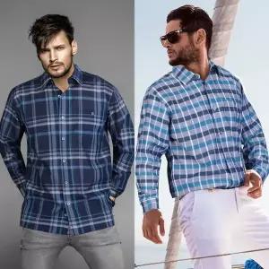 [쟌피엘] 태피스티 체크셔츠 봄 여름 울 린넨 긴팔 남방_P417774907