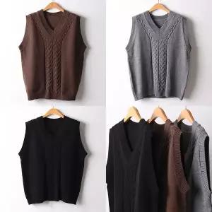 [아이우먼]위쉬몰 EB 와이라인꽈배기조끼 F711H602 빅사이즈_P417756715