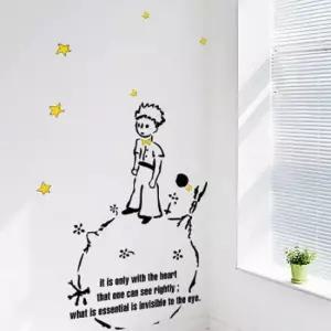 BS 그래픽스티커 어린왕자 소형) DC-BWG-054D 예쁜그래픽스티커 그래픽스티커 셀프인테리어