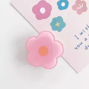 스마트톡 파스텔 이지그립 폰홀더 톡홀더 플라워 핑크 손잡이