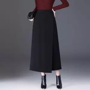 여성 스커트 롱 오피스룩 가을 슬림핏 A라인 데일리 언밸런스 스포M3