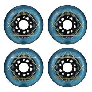 BlaZe 88A PU 내마모 저항 슬라이딩 FSK 인라인 롤러 스케이트 교체 휠(4팩) 72mm 76mm 80mm 인라인 스케이트 보드 스트리트 서핑용