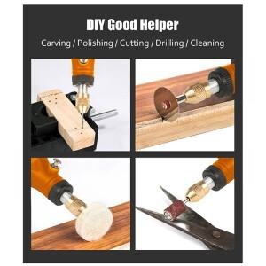 미니 무선 드릴 충전식 연마기 DIY 회전 도구 USB 조각 드레멜