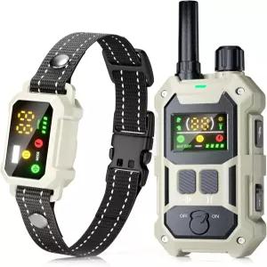 블랙독 군견 쇼크 칼라 - 리모컨이 장착된 4200피트 반려견 훈련 4가지 모드 손전등 및 스트로브 3개월