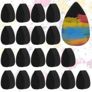 몰레인 20개 페이스 페인트 스펀지 고밀도 페인팅 용품 꽃잎 물방울 메이크업 성인 미술 작품 및 바디 할로윈 크리스마스 (꽃잎)