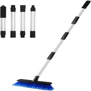 에버러시 62인치 세차 브러시 걸레 긴 손잡이 10인치 부드러운 칫솔 스크럽 스크래치 없는 자동차 청소 RV