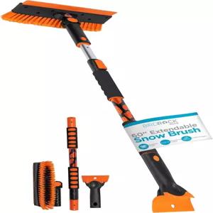 버드록 홈 60인치 확장 가능한 자동차 스노우 브러시 및 스 스크레이퍼 분리 스크레이퍼와 에르고노믹 그립