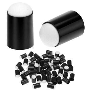 QWORK 60피스 핑거 스펀지 도버 폼, 공예 페인트 드로잉 아트 잉크 분필 세트