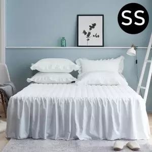 루시 셔링 마이크로화이바 침대 스커트 슈퍼싱글 SS 화이트