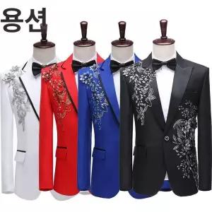 트로트 반짝이 자켓 공연 빅사이즈 밤무대 사회자 남자