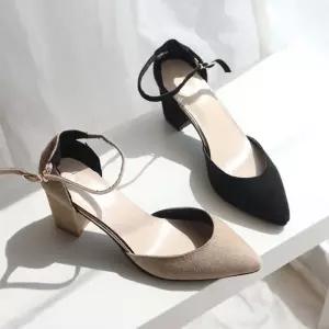 미들힐 슬링백 샌들 여성화 여성신발 키높이 웨지힐 yui8+4BkJ