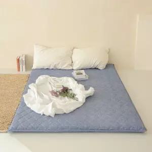 바닥용 두꺼운 3단 요 접이식 매트리스 토퍼