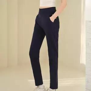 TBZ 스판 밴딩 슬랙스 바지 하이웨스트 버튼 여성 팬츠 슬랙스바지 여성바지 가을바지